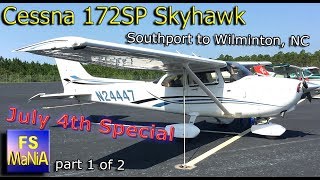 Cessna C172SP Southport to Wilmington, NC ATC