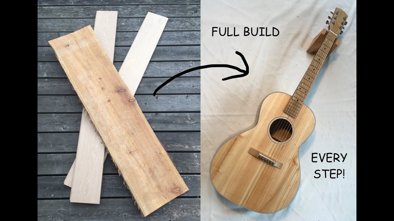 Acoustic Scrap Wood Gibson L-00 style Guitar Full Build