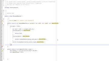 How to Do a Binary Search in Java