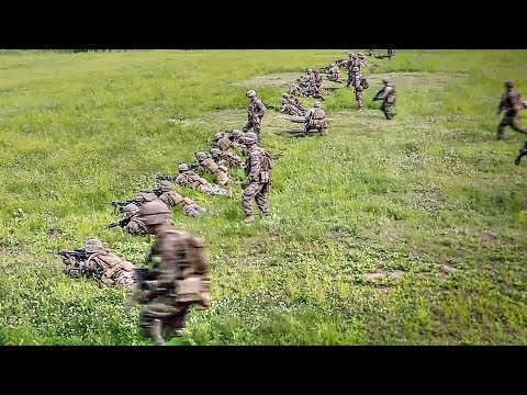Platoon Attack On Mock Enemy Position ? U.S. Marines Conduct Training In S. Korea