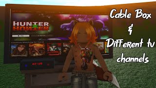 Cable Box & Different TV Channels | Bloxburg