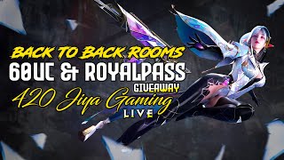 RP ROOMS  | ROYAL PAS GIVEAWAY  Custom Room😘420 Jiya Noobri live  | Join US #pubggirl #foryou