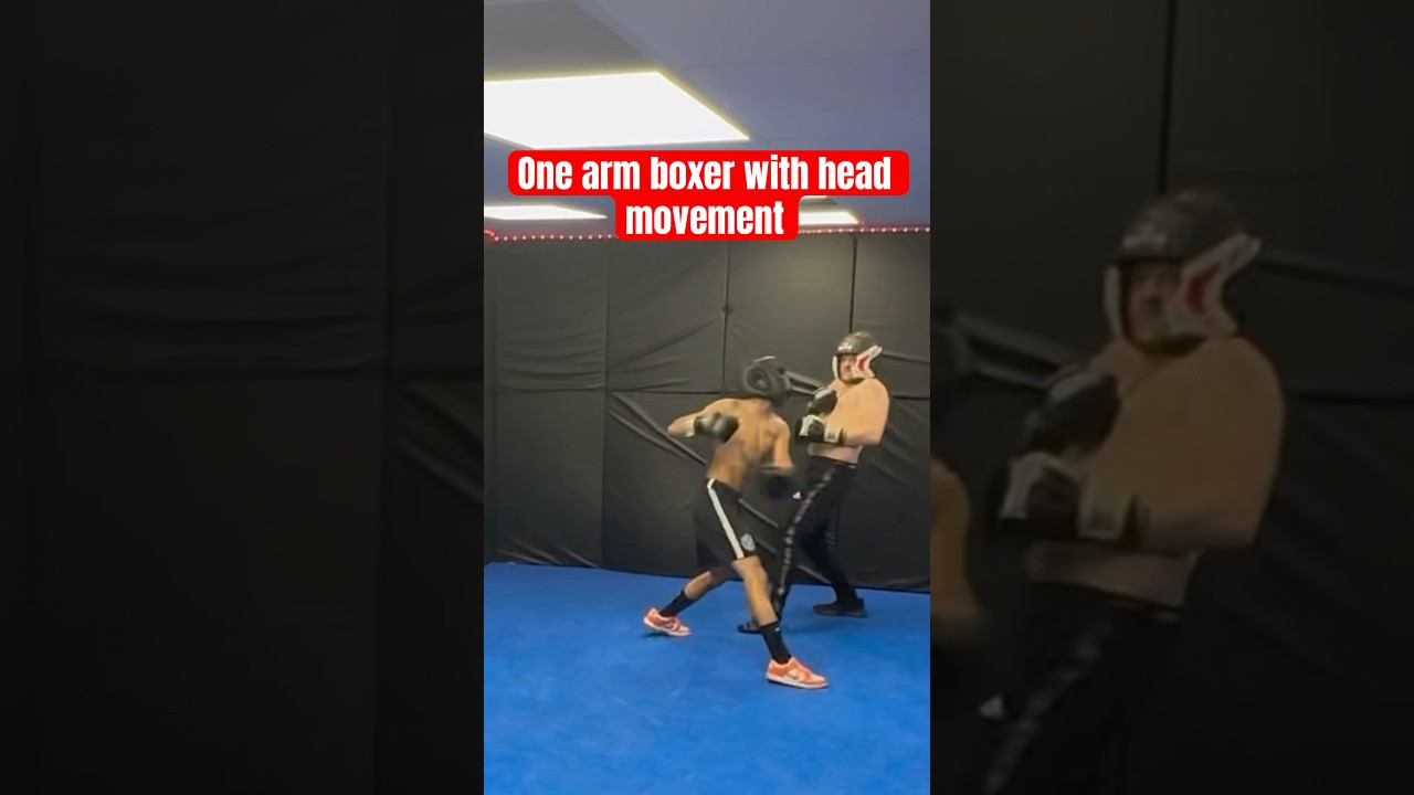 One arm boxer with head movement