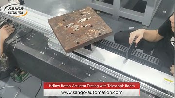 Rotary Index Table with Servo Motor and Hollow Center Opening Hole