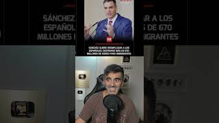 Pedro Sánchez reemplazo en España quiere traer mas inmigrantes y gasta millones
