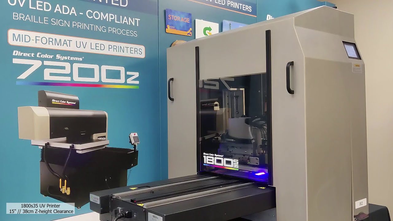 UV Printing Braille Signs on Metal 