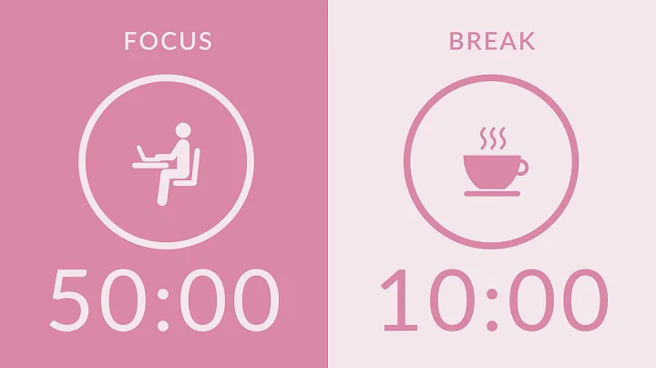 50/10 Pomodoro Timer with Pink Noise 🎧 4-Hour Study with Me for Deep Focus & ADHD ✨