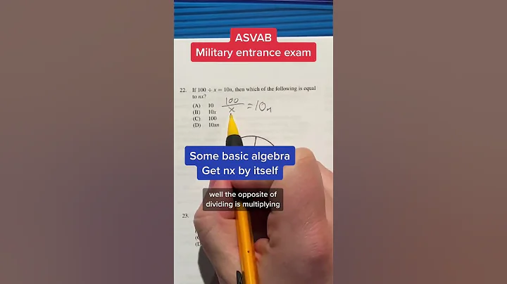 ASVAB AFQT Math Knowledge answer 22