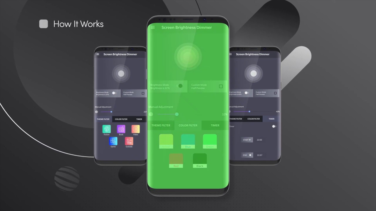 Screen Brightness Dimmer Blue Light Filter AdsFree YouTube