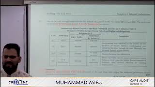 Caf 8 audit lecture 79