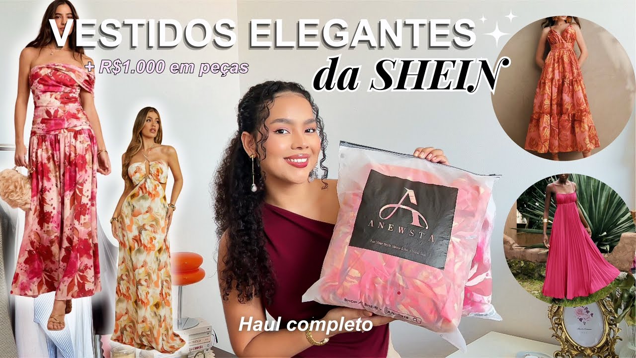 Vestidos ELEGANTES da SHEIN 🛍️✨| Haul Completo + R$1.000 em peças 