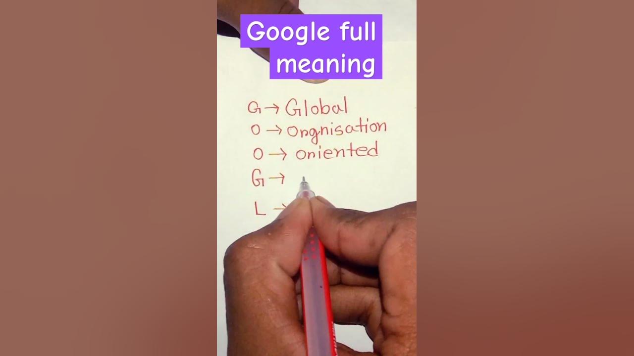 Full meaning of google youtube