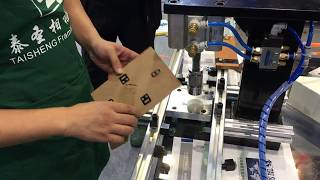 Air-op strut hinge press machine from TAISHENG FRAME Pneumatic press for the leg of photo frame . This can also work with the 