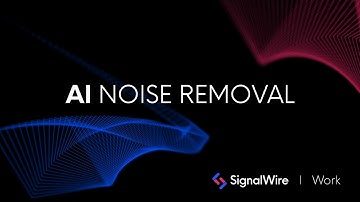 SignalWire vs. Krisp - Remove background noise from a video call using the SignalWire APIs and Work