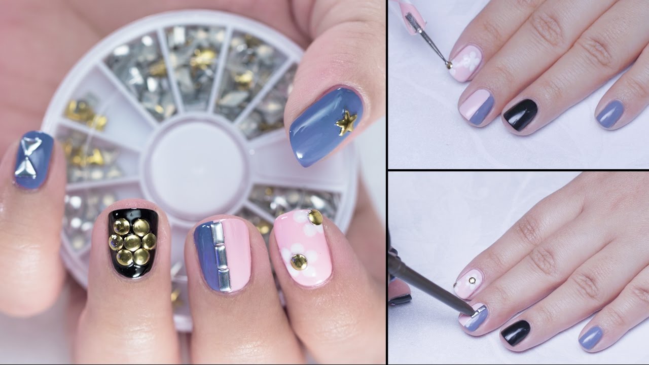 How To Apply Nail Art Studs