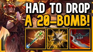it only took a 20-BOMB to win this ranked game...