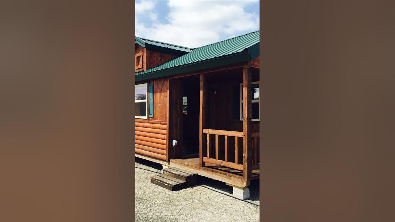 14' x 33' Amish Made Cabins & Kits | Deer Run Cabins - Elk - YouTube