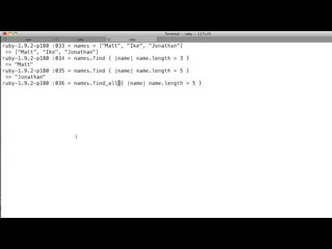Ruby enumerable test video