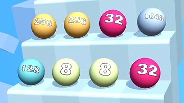 Ball Ladder 2048 ! All Levels Gameplay (62-67) android, ios