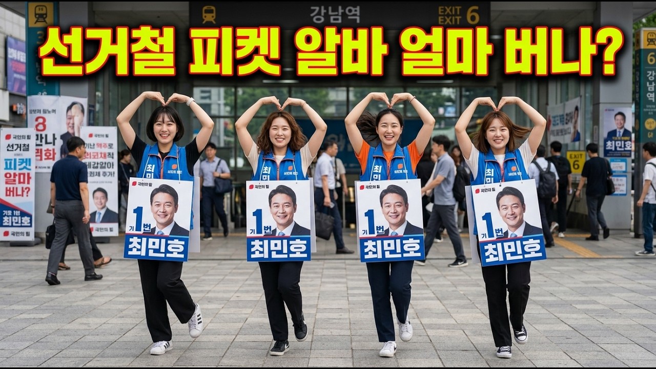 [원가공개] 선거비용 원가공개 — 피켓 아줌마 일당부터 출구조사 비용까지 다 뜯어봤습니다