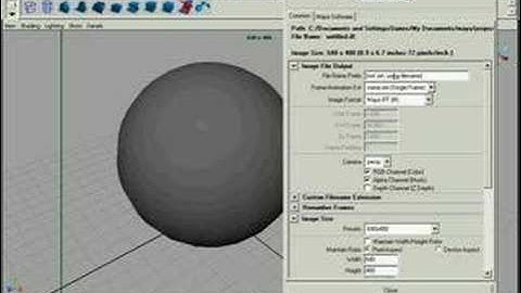 Maya Render Settings