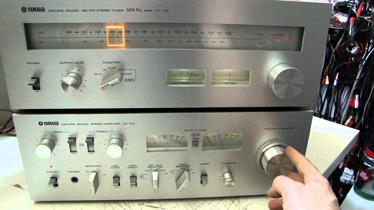 yamaha CA-710 + yamaha CT-710 test - YouTube