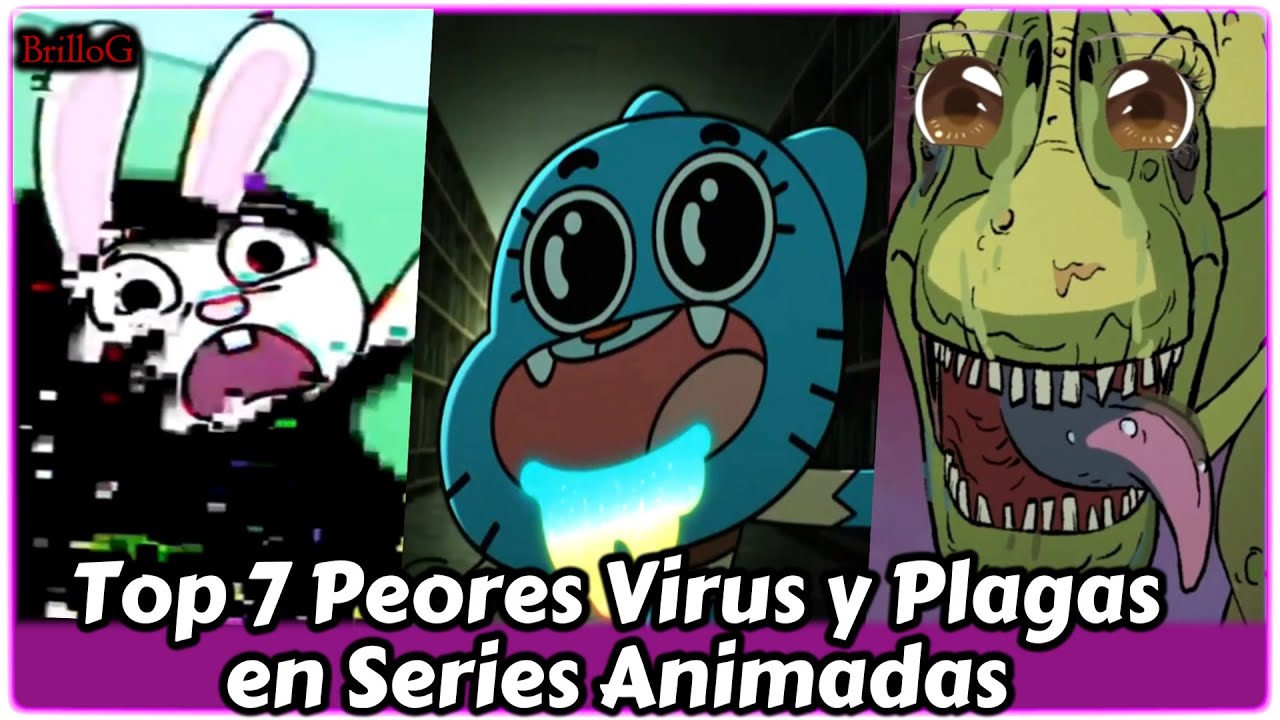 Top 7 Virus y Plagas en Series Animadas 🦠💔 explicado  Parte 1