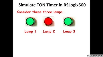 Simulate TON Timer in RSLogix500