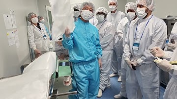 Demonstrating how to package and autoclave the adherent cell process-based piping and bottle setup 