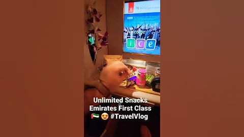 Unlimited Snacks Emirates First Class 🇦🇪 😍 #TravelVlog