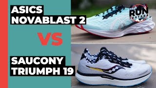 Asics Novablast 2 vs Saucony Triumph 19: How do these two cushioned shoes compare