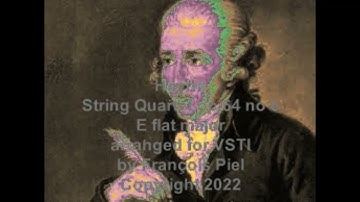 Haydn String Quartet op 64 no 6 E flat major arranged for VSTI