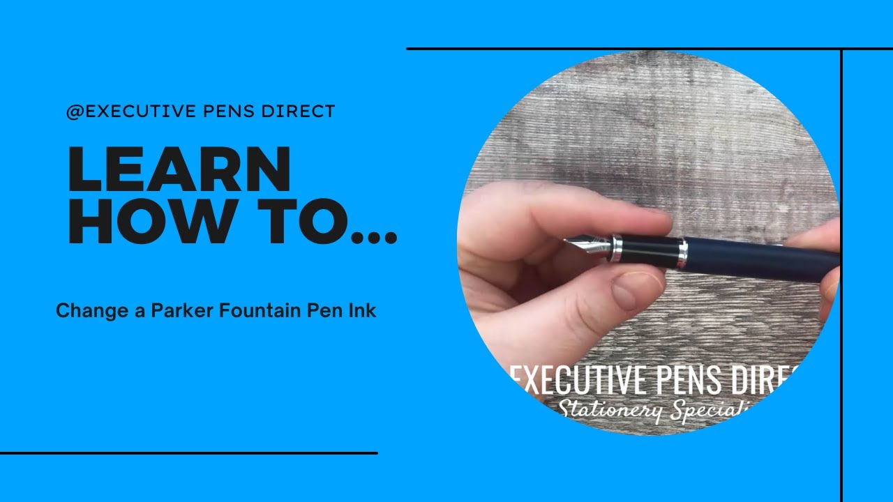 How To Change A Parker Fountain Pen Ink Cartridge YouTube How To Change A Parker Fountain Pen Ink Cartridge YouTube