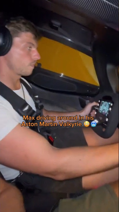 Max Verstappen Casually Driving Around In His Aston Martin Valkyrie😬🥶 #f1 #shorts #maxverstappen