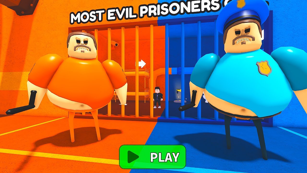 PRISONER VS POLICE PRISON RUN OBBY ROBLOX - YouTube