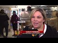 Blackhawks staff visit People's Resource Center