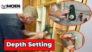 Moen Shower Valve with Handheld - Depth Setting Install