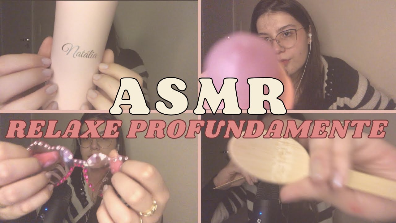 ASMR RELAXE PROFUNDAMENTE COM ESSE VÍDEO - sussurros, tapping, sons de boca ….