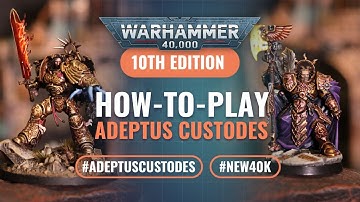 How to Play Index Adeptus Custodes in Warhammer 40K 10th Edition