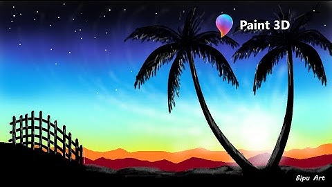 How to Draw - in computer| Paint 3D tutorial | Paint 3D | computer drawing | scenery drawing