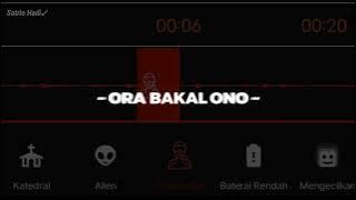 Mentahan overlay lyrics✨ || AudioLab (slowed) || 🎶 lagu ora bakal Ono seng ngganteni koe