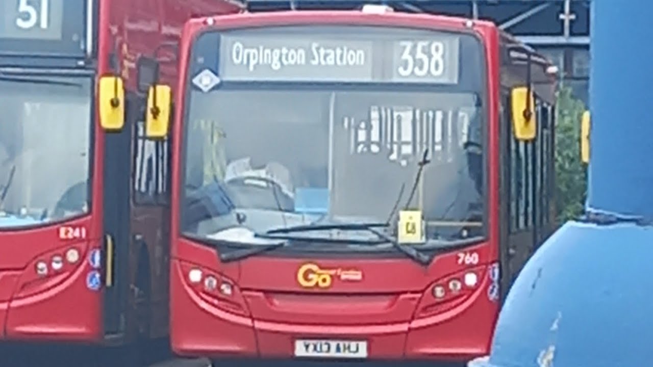 a journey on Route 358 Orpington/Walnut Centre to Glentrammon Road