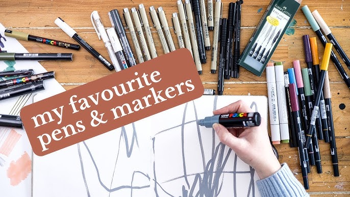 What are these markers made of? Arrtx 32 Acrylic dual brush marker review  