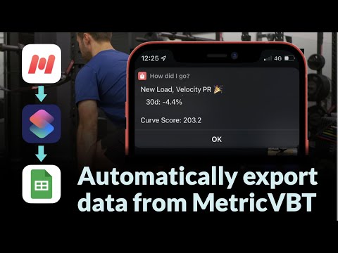 Exporting your VBT data | Automatically send velocity data to Google Sheets