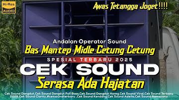 CEK SOUND DANGDUT SERASA ADA HAJATAN TERBARU 2025