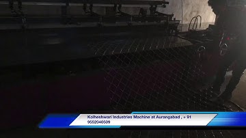 Chain link fencing machine