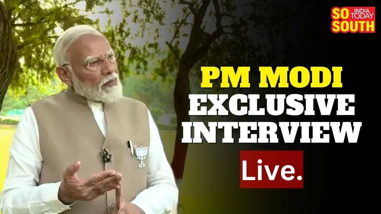 LIVE: PM Narendra Modi Mega Exclusive Interview | SoSouth - YouTube