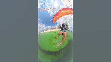 First flight from the sand barefoot. #highlights #beach #paramotor #aviation