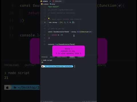 VERY SIMPLE 😊 find() Method in Javascript #javascript #programming #coding #coder