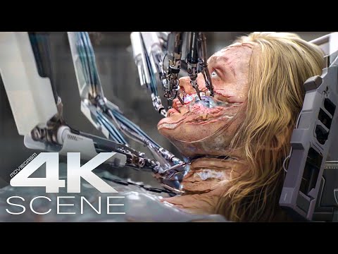 مشهد قتال من فيلم Predator Badlands سلاح بيولوجي بشري اصطناعي من العينة XX0522 2025